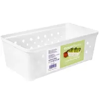 Great Plastic Opbergmand | Kunststof (BPA-Vrij) | Wit | Great Plastic Koelkast Opbergbak EMG-475255 | 215x115x70(h)mm 