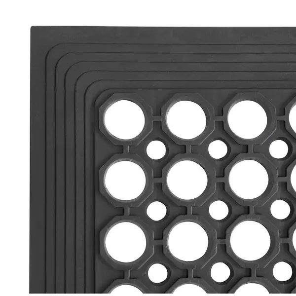 Antivermoeidheidsmat | Rubber | Zwart | 1500x900x12(h)mm