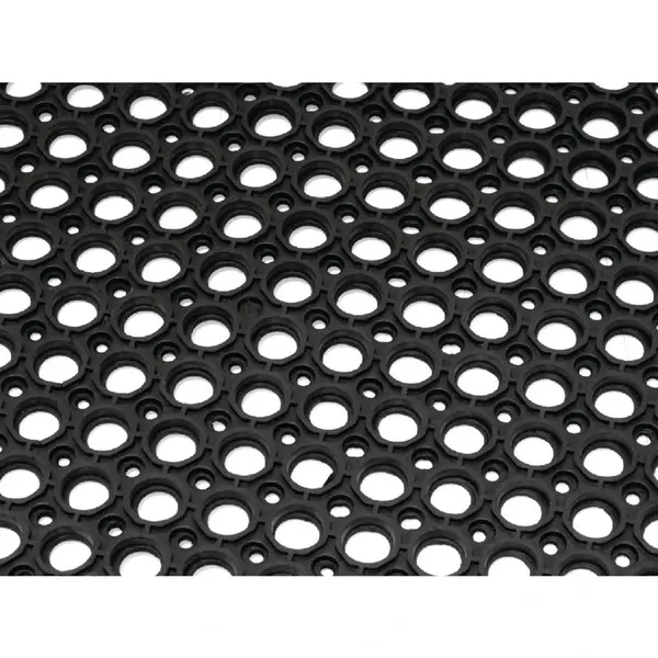 Antivermoeidheidsmat | Rubber | Zwart | 1500x900x12(h)mm
