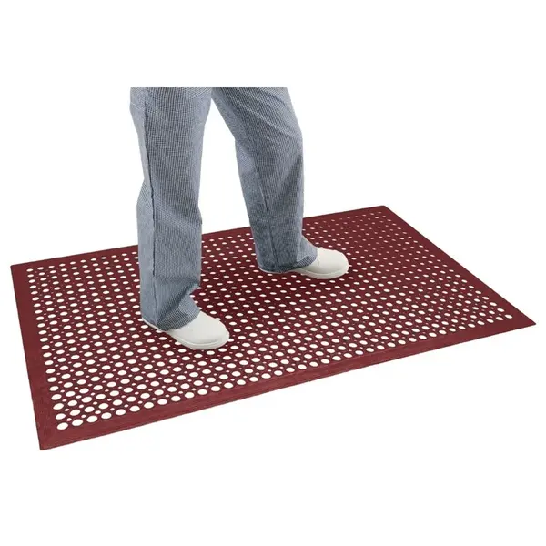 Antivermoeidheidsmat | Rubber | Rood | 1500x900x12(h)mm