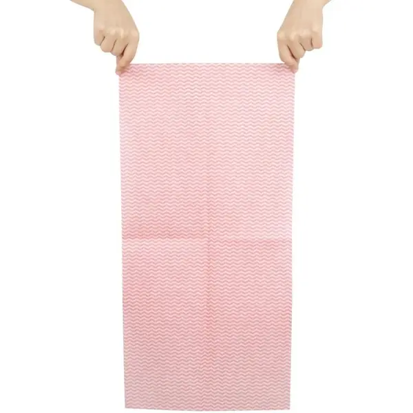 Schoonmaakdoeken | Viscose/Kunststof | Rood | Niet-Geweven | 50 Stuks | 600x300mm