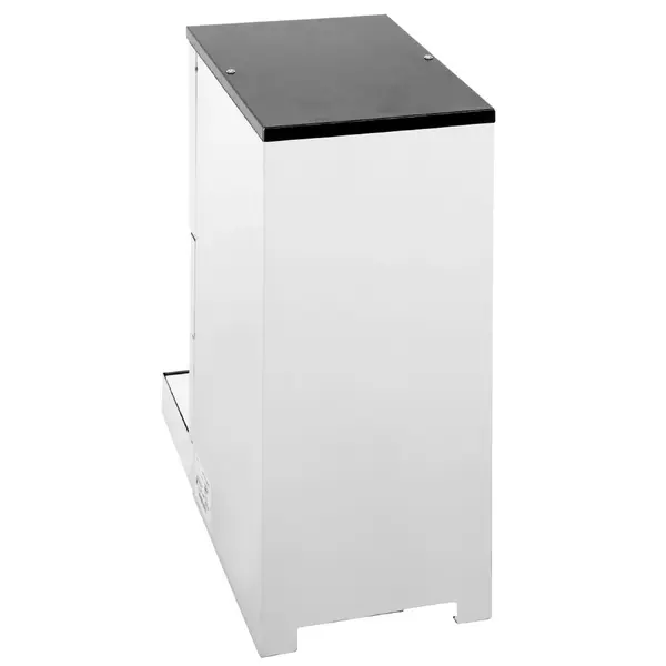 Heetwaterdispenser | RVS/Zwart | 10L | 70°C/96°C | 3kW (230V) | Wateraansluiting | Dubbelwandig | Lekbak | 255x446x560(h)mm