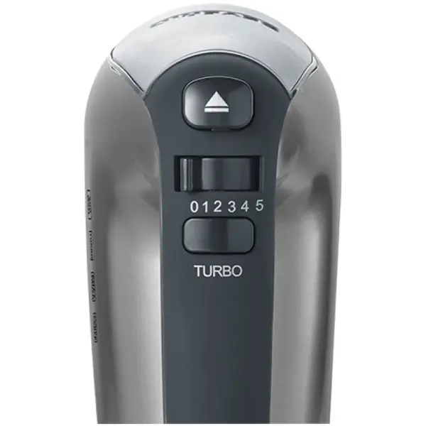 Handmixer | Incl. Deeghaken + Kneedhaken + Gardes | 5 Snelheden (650-850RPM) | 0.4kW (230V) | Turbofunctie | 300(h)mm