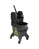 Jantex Rolemmer + Wringer | Zwart | 20L | Geel (Kleurcodering) | 550x370x930(h)mm 
