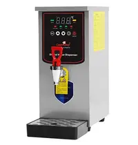 CaterChef Heetwaterdispenser | RVS/Zwart | 6L | 40°C/99°C | 2.5kW (230V) | Wateraansluiting | Timer | Dubbelwandig | Lekbak | 185x365x520(h)mm