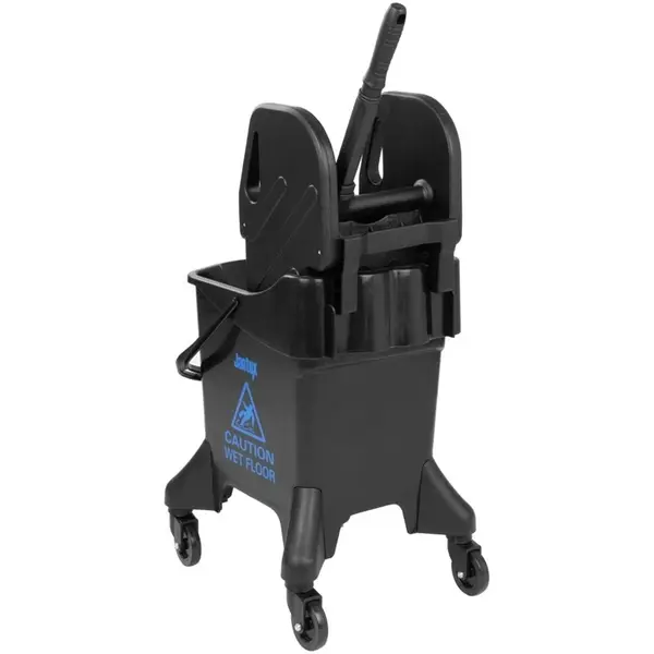 Rolemmer + Wringer | Zwart | 20L | Blauw (Kleurcodering) | 550x370x930(h)mm