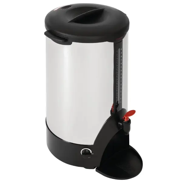 Heetwaterdispenser | RVS/Zwart | 20L | 2.2kW (230V) | Dubbelwandig | Lekbak | 304x387x560(h)mm