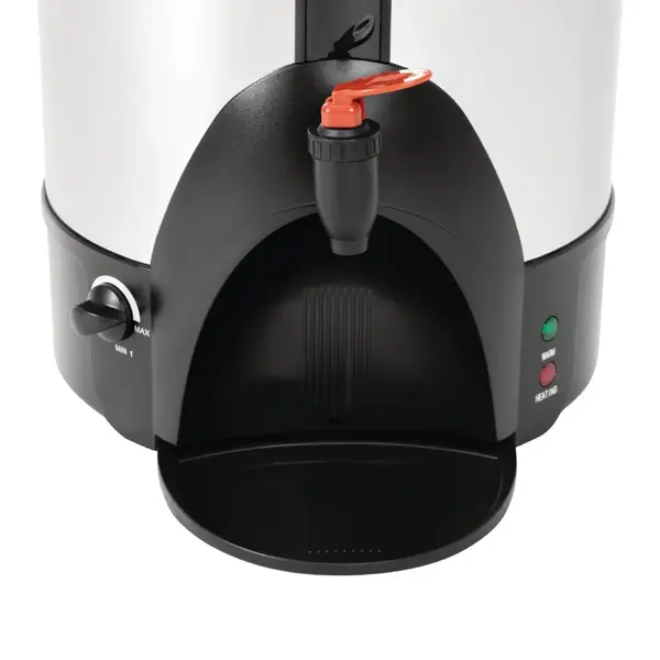 Heetwaterdispenser | RVS/Zwart | 20L | 2.2kW (230V) | Dubbelwandig | Lekbak | 304x387x560(h)mm