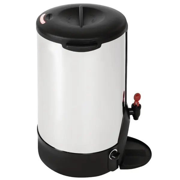 Heetwaterdispenser | RVS/Zwart | 20L | 2.2kW (230V) | Dubbelwandig | Lekbak | 304x387x560(h)mm