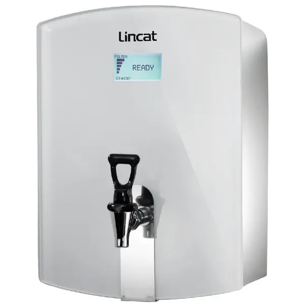 Heetwaterdispenser | FilterFlow | RVS | 3.5L | 70°C/96°C | 3kW (230V) | Wateraansluiting + Filtering | Touchscreen | Dubbelwandig | Wandmontage | 300x184x413(h)mm