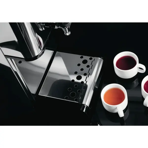 Heetwaterdispenser | FilterFlow | RVS/Zwart | 15L | 70°C/98°C | 3kW (230V) | Wateraansluiting + Filtering | Touchscreen + Timer | Dubbelwandig | Lekbak | 250x525x596(h)mm