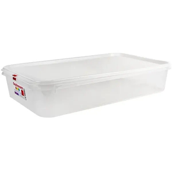Voedseldoos | Kunststof | 14L | 1/1 GN | Hoogte 100mm | Incl. Deksel | 530x325x100(h)mm