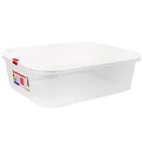 Great Plastic Voedseldoos | Kunststof | 6.8L | 1/2 GN | Hoogte 100mm | Incl. Deksel | 325x265x100(h)mm