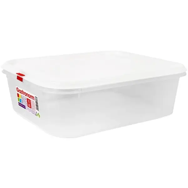 Voedseldoos | Kunststof | 6.8L | 1/2 GN | Hoogte 100mm | Incl. Deksel | 325x265x100(h)mm