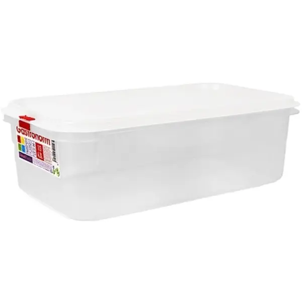 Voedseldoos | Kunststof | 4.3L | 1/3 GN | Hoogte 100mm | Incl. Deksel | 325x176x100(h)mm