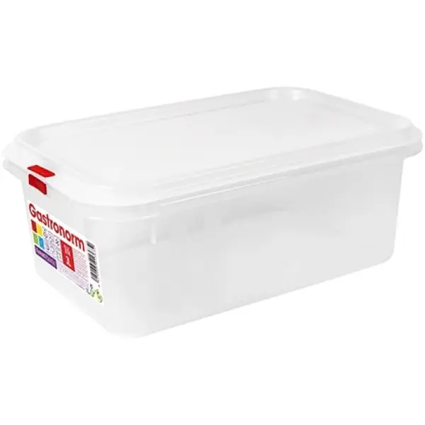 Voedseldoos | Kunststof | 3L | 1/4 GN | Hoogte 100mm | Incl. Deksel | 265x162x100(h)mm