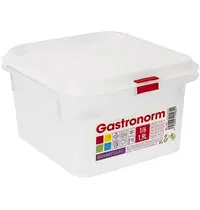 Great Plastic Voedseldoos | Kunststof | 1.9L | 1/6 GN | Hoogte 100mm | Incl. Deksel | 176x162x100(h)mm