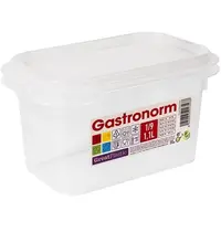 Great Plastic Voedseldoos | Kunststof | 1.1L | 1/9 GN | Hoogte 100mm | Incl. Deksel | 176x108x100(h)mm
