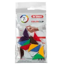 Araven Dekselklips | Kunststof | Araven Voedseldozen | Div. Kleuren (HACCP-Kleurcodering) | 7 Stuks
