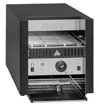 MilanToast Doorlooptoaster | Zwart | Dubbel | ≤600/u | Warmhoudfunctie | 1.85kW (230V) | 350x440x380(h)mm