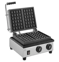 MilanToast Wafelijzer | Enkel | Brusselse Wafels | 0°C/300°C | 1.5kW (230V) | Timer | 300x380x230(h)mm