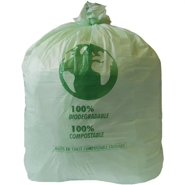 Afvalzakken | Kunststof | Groen | 90L | Composteerbaar | 20 Stuks | 965x737(h)mm