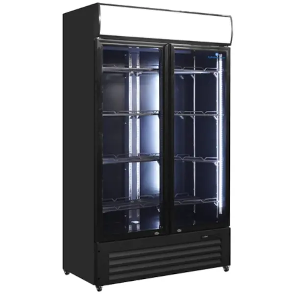 Koelkast | 900L | Zwart | 0°C/+10°C | Geforceerd | Draaideuren | Wielen (Geremd) | 1120x590x1995(h)mm