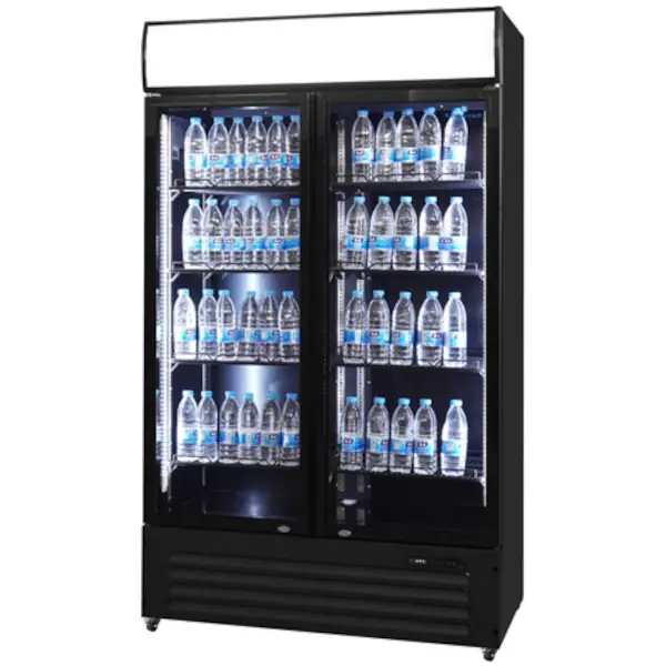 Koelkast | 900L | Zwart | 0°C/+10°C | Geforceerd | Draaideuren | Wielen (Geremd) | 1120x590x1995(h)mm