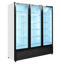UNNICOOL Koelkast | 1200L | Zwart/Wit | 0°C/+10°C | Geforceerd | Draaideuren | Wielen (Geremd) | 1680x590x1995(h)mm
