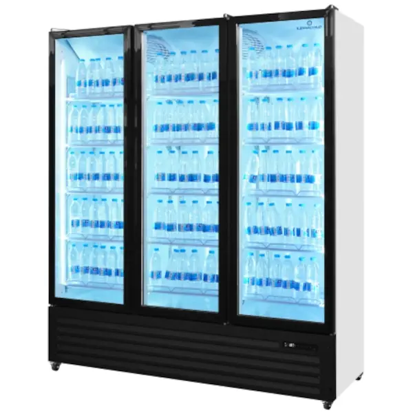 Koelkast | 1200L | Zwart/Wit | 0°C/+10°C | Geforceerd | Draaideuren | Wielen (Geremd) | 1680x590x1995(h)mm