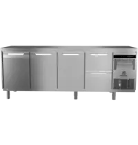 Electrolux Koelwerkbank | ecostore HP Premium | 590L | 3 Deuren + 2 Laden (1/1 GN) | -2°C/+10°C | Geforceerd | 2253x700x900(h)mm 
