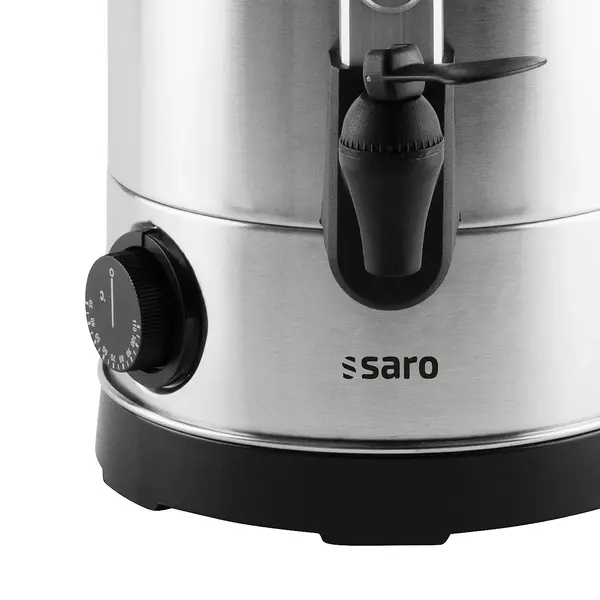 Verwarmde Drankendispenser | ANCONA | RVS | 5.9L | 30°C/110°C | 1.6kW (230V) | Dubbelwandig | Ø205x365(h)mm