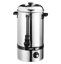 Saro Verwarmde Drankendispenser | HOT DRINK MINI | RVS | 10L | 30°C/110°C | 2.4kW (230V) | Enkelwandig | Ø225x490(h)mm