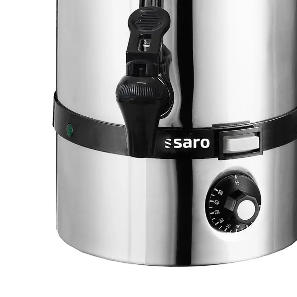 Verwarmde Drankendispenser | HOT DRINK MINI | RVS | 10L | 30°C/110°C | 2.4kW (230V) | Enkelwandig | Ø225x490(h)mm