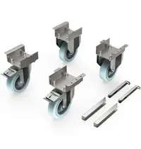 Electrolux Wielenset | SkyLine ChillS Blastchillers  | Voor Torenopstelling | 4 Wielen (2 Geremd) 