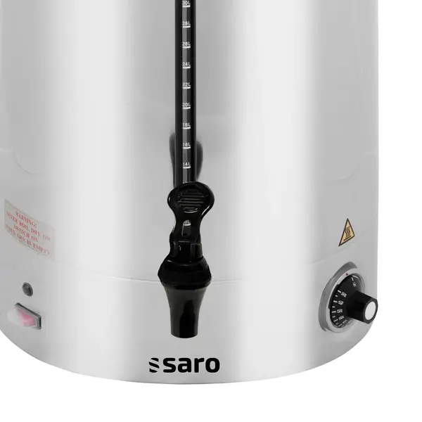 Verwarmde Drankendispenser | HOT DRINK MAXI | RVS | 40L | 30°C/110°C | 2.4kW (230V) | Enkelwandig | Ø390x600(h)mm