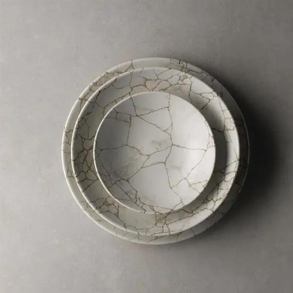 Coupeborden | STUDIO PRINTS KINTSUGI | Porselein | Grijs | 12 Stuks | Ø288mm