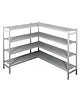 CombiSteel Rekwerk | ENTRY LINE | COM-7087.0040 | L-Vorm | 4 Niveaus (Diepte 450) | 1685x1945x1700(h)mm 