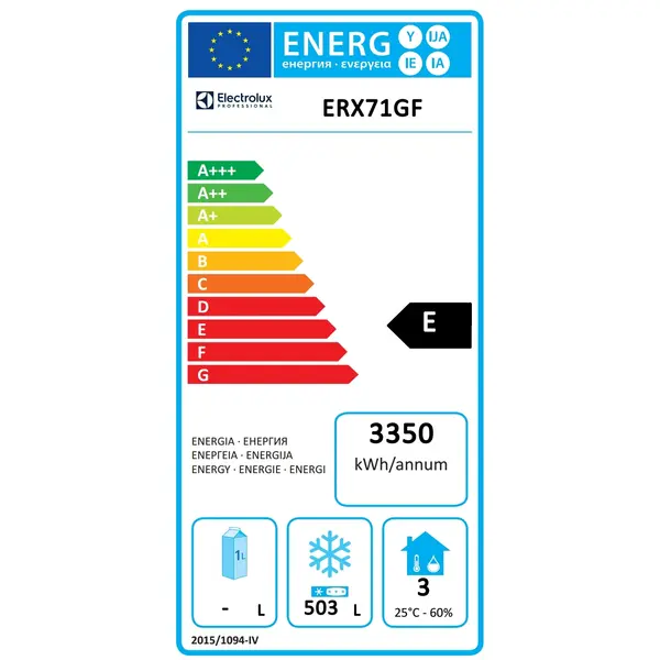 Vrieskast | ecostore | 670L (2/1 GN) | RVS | -15°C/-20°C | Geforceerd | Temperatuuralarm | 710x835x2050(h)mm