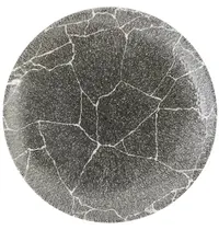 Churchill Coupeborden | STUDIO PRINTS KINTSUGI REVERSE | Keramiek | Zwart | 12 Stuks | Ø217mm 