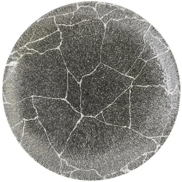 Coupeborden | STUDIO PRINTS KINTSUGI REVERSE | Keramiek | Zwart | 12 Stuks | Ø217mm