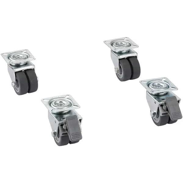 Wielenset | ecostore Koel-/Vrieskasten | 4 Wielen (2 Geremd)