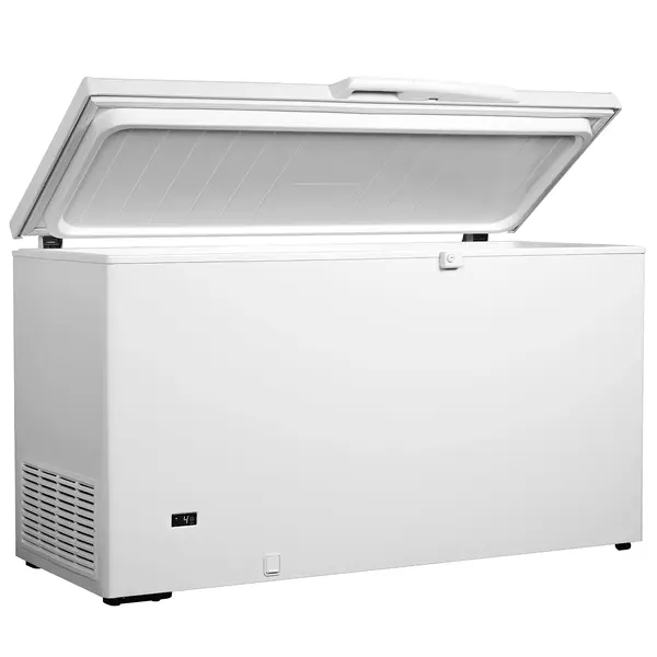 Koelkist | EBC | Wit | 414L | +3°C/+10°C | Statisch | Kanteldeksel | Wielen | 1516x696x857(h)mm