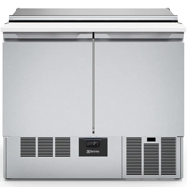 Saladette | 250L | 2 Deuren (1/1 GN) | Boven 5x 1/6 GN + 5x 1/3 GN | 0°C/+10°C | Geforceerd | Schuif-/Klapdeksel + Snijblad | 950x700x863(h)mm