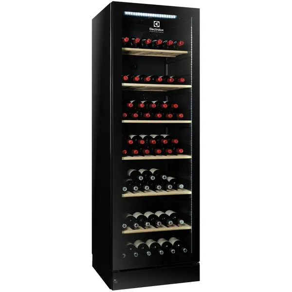 Wijnkoelkast | 390L (170x 75cl) | Zwart | 2 Zones | +5°C/+22°C | Statisch + Ventilator | 595x595x1850(h)mm