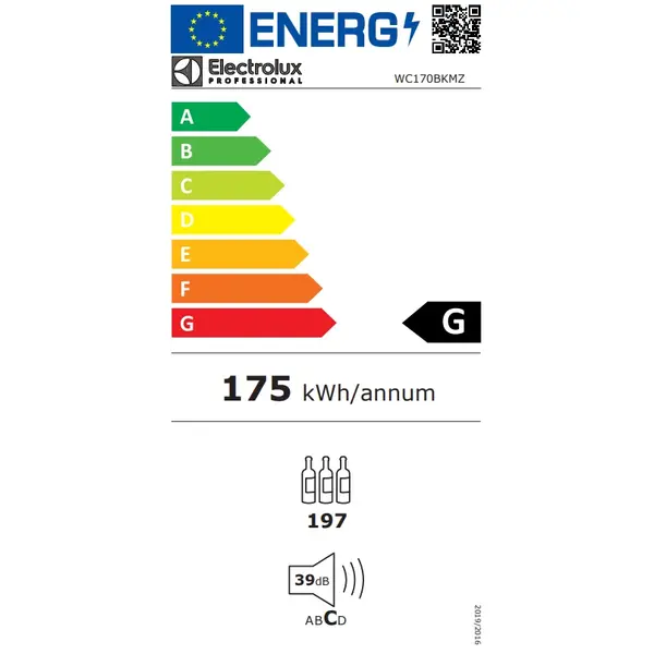 Wijnkoelkast | 390L (170x 75cl) | Zwart | 2 Zones | +5°C/+22°C | Statisch + Ventilator | 595x595x1850(h)mm