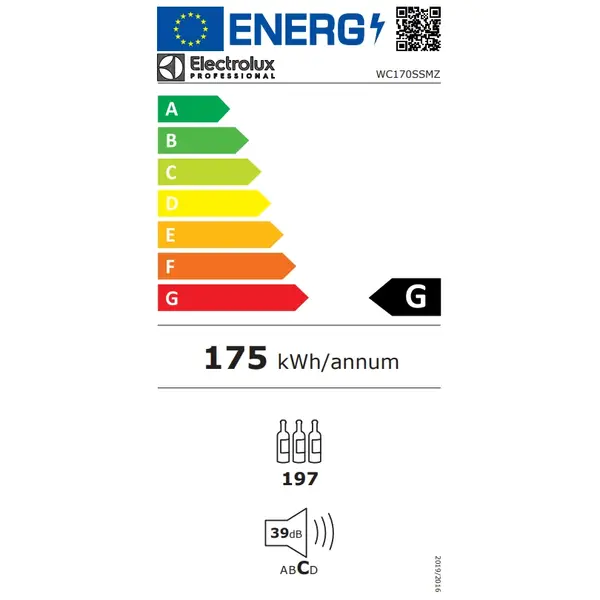 Wijnkoelkast | 390L (170x 75cl) | RVS/Zwart | 2 Zones | +5°C/+22°C | Statisch + Ventilator | 595x595x1850(h)mm