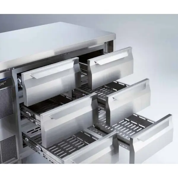 Koelwerkbank  | ecostore HP Premium | Energiezuinig | 290L | 2 Deuren (1/1 GN) | -2°C/+10°C | Geforceerd | 1345x700x900(h)mm