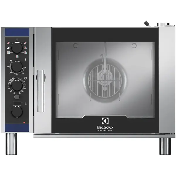 Heteluchtoven | CROSSWISE | 6 Niveaus (1/1 GN) | Elektrisch | 30°C/300°C | 7.7kW (400V) | Bevochtiging (Handmatig) | 860x767x633(h)mm