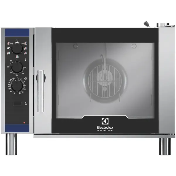 Heteluchtoven | CROSSWISE | 6 Niveaus (1/1 GN) | Elektrisch | 30°C/300°C | 7.7kW (400V) | Bevochtiging (Handmatig) | 860x767x633(h)mm